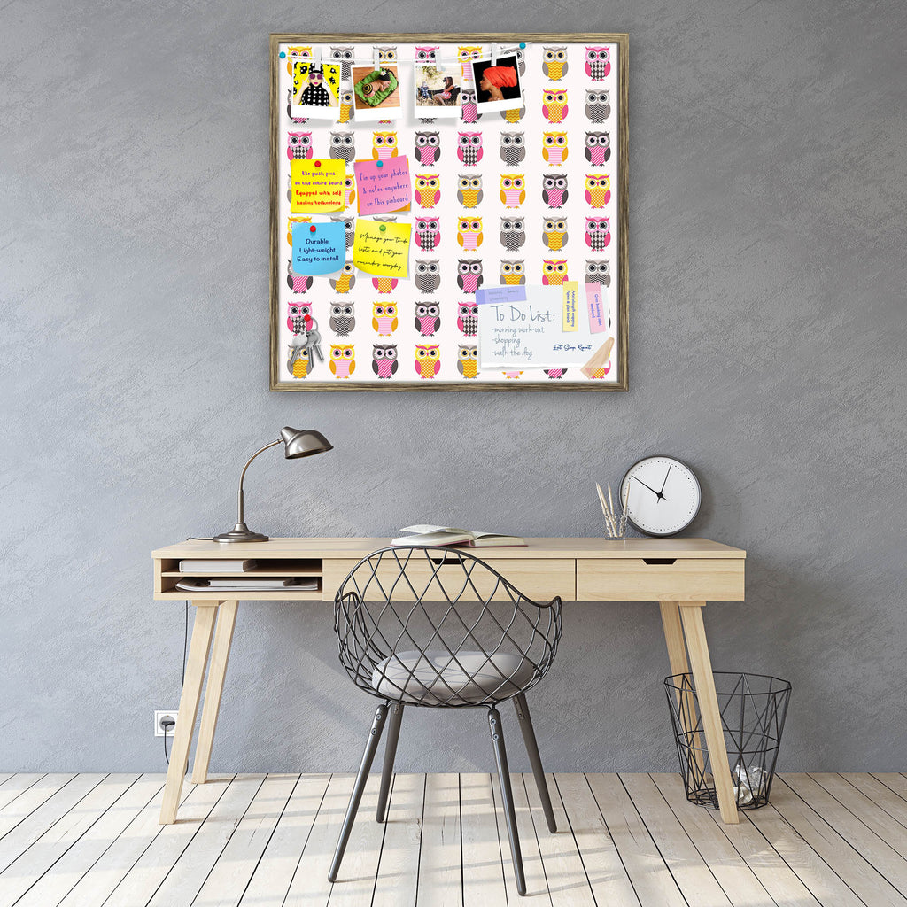 Owl Cartoon Bulletin Board Notice Pin Board Soft Board | Framed-Bulletin Boards Framed-BLB_FR-IC 5007905 IC 5007905, Animals, Animated Cartoons, Art and Paintings, Baby, Birds, Caricature, Cartoons, Chevron, Children, Circle, Digital, Digital Art, Geometric, Geometric Abstraction, Graphic, Illustrations, Kids, Love, Nature, Patterns, Romance, Scenic, Signs, Signs and Symbols, owl, cartoon, bulletin, board, notice, pin, soft, framed, nursery, owls, adorable, animal, art, backdrop, bird, card, childhood, chil