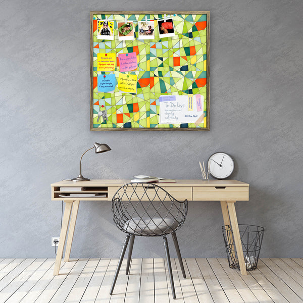 Abstract Mosaic Bulletin Board Notice Pin Board Soft Board | Framed-Bulletin Boards Framed-BLB_FR-IC 5007908 IC 5007908, Abstract Expressionism, Abstracts, Art and Paintings, Digital, Digital Art, Geometric, Geometric Abstraction, Graphic, Illustrations, Marble and Stone, Modern Art, Patterns, Retro, Semi Abstract, Signs, Signs and Symbols, Stripes, Triangles, abstract, mosaic, bulletin, board, notice, pin, vision, soft, combo, with, thumb, push, pins, sticky, notes, antique, golden, frame, art, backdrop, b