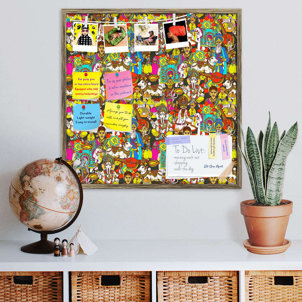 Indian Cultural Holy Animals D1 Bulletin Board Notice Pin Board Soft Board | Framed-Bulletin Boards Framed-BLB_FR-IC 5007956 IC 5007956, Abstract Expressionism, Abstracts, Animals, Books, Cuisine, Culture, Dance, Decorative, Ethnic, Festivals and Occasions, Festive, Folk Art, Fruit and Vegetable, Hinduism, Illustrations, Indian, Music, Music and Dance, Music and Musical Instruments, Patterns, Religion, Religious, Sanskrit, Semi Abstract, Signs, Signs and Symbols, Spiritual, Symbols, Traditional, Tribal, Wor