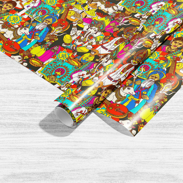 Indian Cultural Holy Animals D1 Art & Craft Gift Wrapping Paper-Wrapping Papers-WRP_PP-IC 5007956 IC 5007956, Abstract Expressionism, Abstracts, Animals, Books, Cuisine, Culture, Dance, Decorative, Ethnic, Festivals and Occasions, Festive, Folk Art, Fruit and Vegetable, Hinduism, Illustrations, Indian, Music, Music and Dance, Music and Musical Instruments, Patterns, Religion, Religious, Sanskrit, Semi Abstract, Signs, Signs and Symbols, Spiritual, Symbols, Traditional, Tribal, World Culture, cultural, holy,