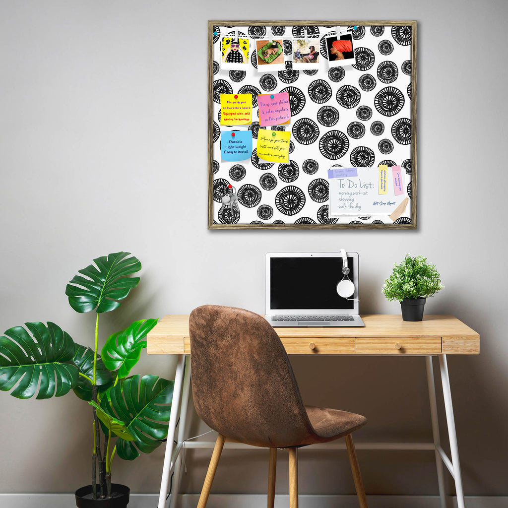 Ornate Shapes Pattern Bulletin Board Notice Pin Board Soft Board | Framed-Bulletin Boards Framed-BLB_FR-IC 5008068 IC 5008068, Abstract Expressionism, Abstracts, Ancient, Black, Black and White, Circle, Culture, Digital, Digital Art, Ethnic, Geometric, Geometric Abstraction, Graphic, Hipster, Historical, Illustrations, Medieval, Modern Art, Patterns, Semi Abstract, Signs, Signs and Symbols, Traditional, Tribal, Vintage, White, World Culture, ornate, shapes, pattern, bulletin, board, notice, pin, soft, frame