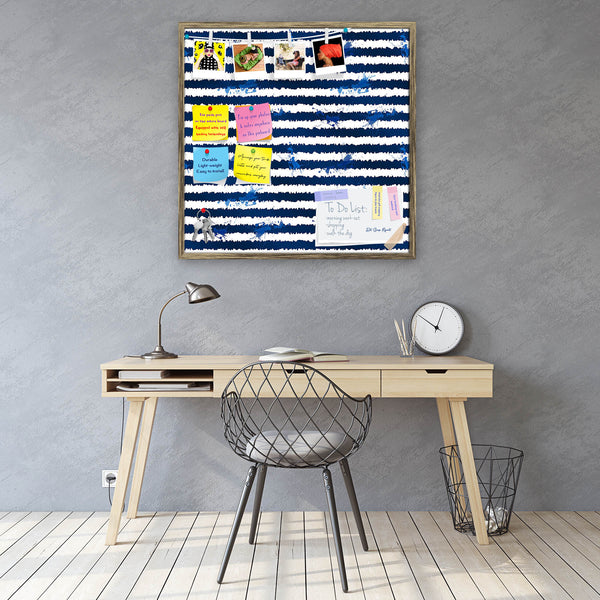 Dark Blue Ink Stripes Bulletin Board Notice Pin Board Soft Board | Framed-Bulletin Boards Framed-BLB_FR-IC 5008074 IC 5008074, Abstract Expressionism, Abstracts, Art and Paintings, Black, Black and White, Digital, Digital Art, Fashion, Graphic, Illustrations, Modern Art, Nautical, Patterns, Retro, Semi Abstract, Signs, Signs and Symbols, Splatter, Stripes, Watercolour, White, dark, blue, ink, bulletin, board, notice, pin, vision, soft, combo, with, thumb, push, pins, sticky, notes, antique, golden, frame, a