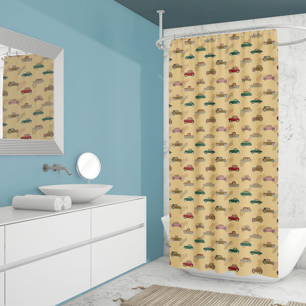 Cute Car Pattern D1 Washable Waterproof Shower Curtain-Shower Curtains-CUR_SH_EL-IC 5008089 IC 5008089, Abstract Expressionism, Abstracts, Ancient, Animated Cartoons, Art and Paintings, Automobiles, Caricature, Cars, Cartoons, Cities, City Views, Decorative, Digital, Digital Art, Graphic, Historical, Illustrations, Medieval, Patterns, Retro, Semi Abstract, Signs, Signs and Symbols, Sports, Symbols, Transportation, Travel, Urban, Vehicles, Vintage, cute, car, pattern, d1, washable, waterproof, shower, curtai