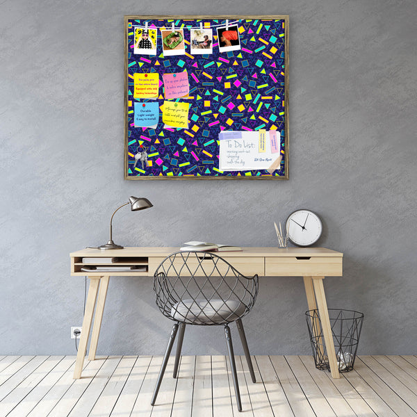 Retro Geometric Pattern D2 Bulletin Board Notice Pin Board Soft Board | Framed-Bulletin Boards Framed-BLB_FR-IC 5008097 IC 5008097, 80s, Abstract Expressionism, Abstracts, Ancient, Art and Paintings, Decorative, Digital, Digital Art, Fashion, Geometric, Geometric Abstraction, Graphic, Hipster, Historical, Illustrations, Medieval, Modern Art, Patterns, Pop Art, Retro, Semi Abstract, Signs, Signs and Symbols, Triangles, Vintage, pattern, d2, bulletin, board, notice, pin, vision, soft, combo, with, thumb, push