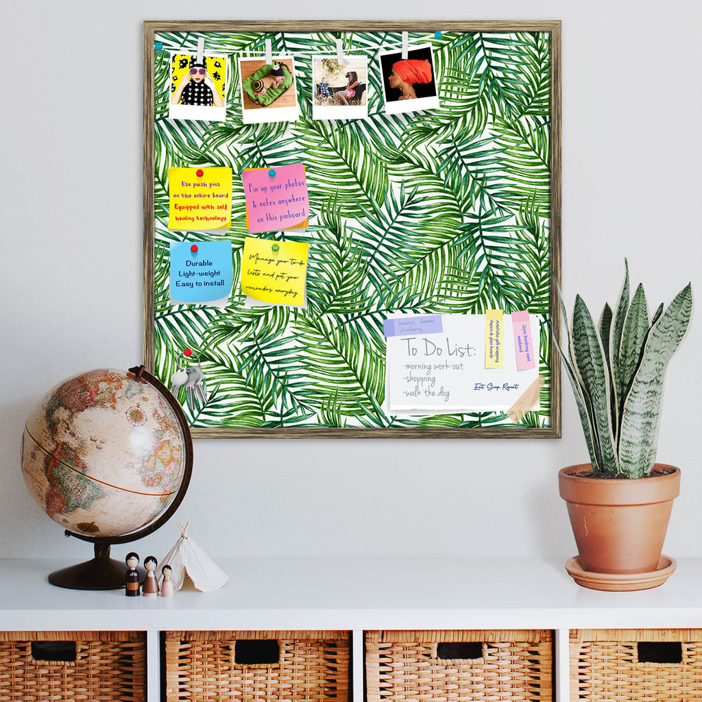 Tropical Palm Leaves D2 Bulletin Board Notice Pin Board Soft Board | Framed-Bulletin Boards Framed-BLB_FR-IC 5008125 IC 5008125, Art and Paintings, Black and White, Botanical, Digital, Digital Art, Fashion, Floral, Flowers, Graphic, Hawaiian, Illustrations, Nature, Paintings, Patterns, Scenic, Signs, Signs and Symbols, Tropical, Watercolour, White, palm, leaves, d2, bulletin, board, notice, pin, soft, framed, pattern, leaf, jungle, palms, watercolor, seamless, rainforest, forest, background, trees, tropic, 