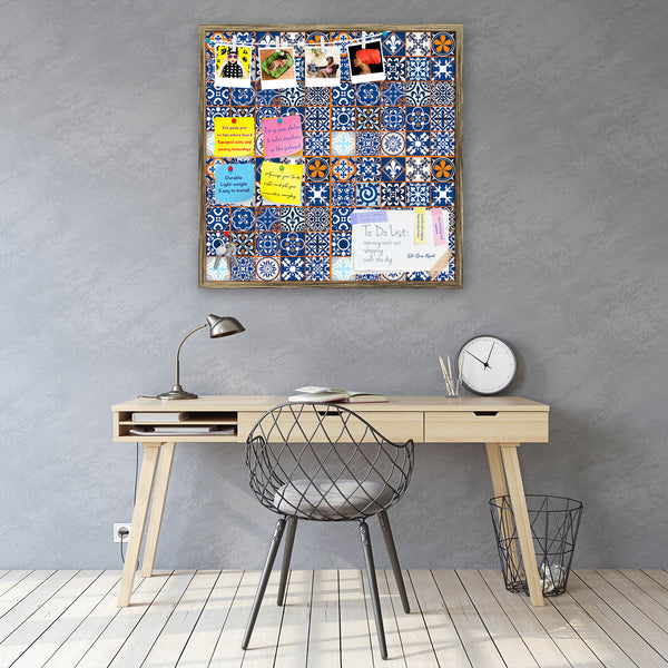 Moroccan Tiles Pattern Bulletin Board Notice Pin Board Soft Board | Framed-Bulletin Boards Framed-BLB_FR-IC 5008128 IC 5008128, Abstract Expressionism, Abstracts, Art and Paintings, Black and White, Decorative, Digital, Digital Art, Geometric, Geometric Abstraction, Graphic, Illustrations, Modern Art, Moroccan, Patterns, Retro, Semi Abstract, Signs, Signs and Symbols, White, tiles, pattern, bulletin, board, notice, pin, vision, soft, combo, with, thumb, push, pins, sticky, notes, antique, golden, frame, wal