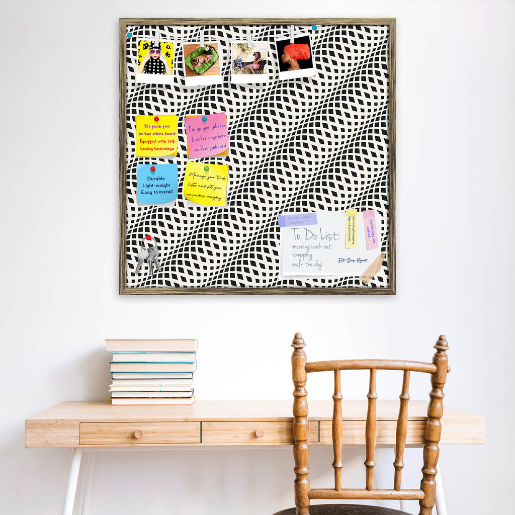 Wavy Crossed Stripes Bulletin Board Notice Pin Board Soft Board | Framed-Bulletin Boards Framed-BLB_FR-IC 5008186 IC 5008186, Abstract Expressionism, Abstracts, Ancient, Art and Paintings, Black, Black and White, Digital, Digital Art, Fashion, Geometric, Geometric Abstraction, Graphic, Grid Art, Historical, Illustrations, Medieval, Modern Art, Patterns, Retro, Semi Abstract, Signs, Signs and Symbols, Stripes, Vintage, White, wavy, crossed, bulletin, board, notice, pin, soft, framed, pattern, textiles, seaml