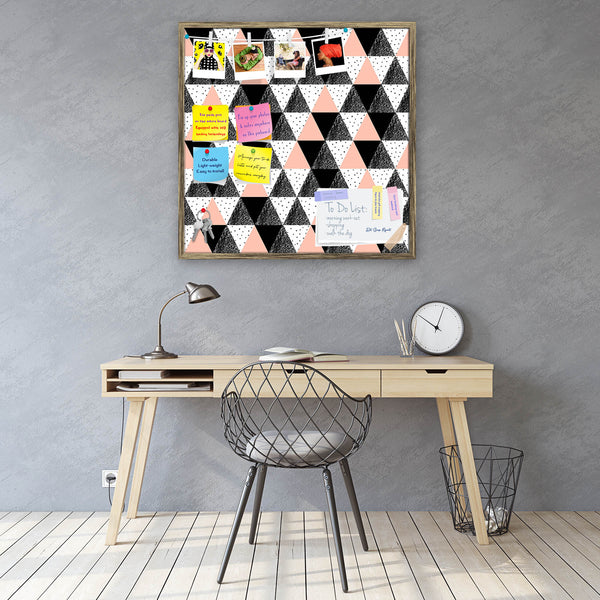 Abstract Geometric Pattern D6 Bulletin Board Notice Pin Board Soft Board | Framed-Bulletin Boards Framed-BLB_FR-IC 5008192 IC 5008192, Abstract Expressionism, Abstracts, Ancient, Black and White, Decorative, Digital, Digital Art, Dots, Geometric, Geometric Abstraction, Graphic, Historical, Illustrations, Medieval, Modern Art, Patterns, Retro, Semi Abstract, Signs, Signs and Symbols, Triangles, Vintage, White, abstract, pattern, d6, bulletin, board, notice, pin, vision, soft, combo, with, thumb, push, pins, 