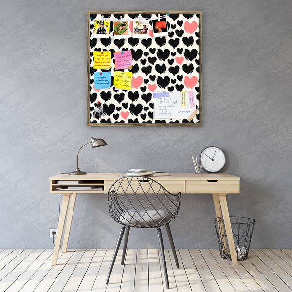 Valentine Hearts Pattern D1 Bulletin Board Notice Pin Board Soft Board | Framed-Bulletin Boards Framed-BLB_FR-IC 5008193 IC 5008193, Abstract Expressionism, Abstracts, Ancient, Art and Paintings, Decorative, Digital, Digital Art, Graphic, Hearts, Historical, Illustrations, Love, Medieval, Modern Art, Patterns, Retro, Romance, Semi Abstract, Signs, Signs and Symbols, Vintage, valentine, pattern, d1, bulletin, board, notice, pin, vision, soft, combo, with, thumb, push, pins, sticky, notes, antique, golden, fr