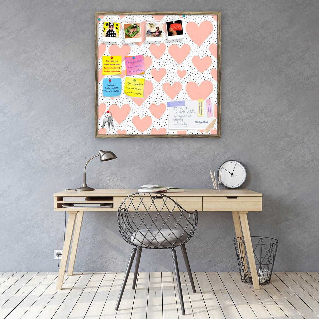 Abstract Hearts & Dots Bulletin Board Notice Pin Board Soft Board | Framed-Bulletin Boards Framed-BLB_FR-IC 5008195 IC 5008195, Abstract Expressionism, Abstracts, Ancient, Art and Paintings, Black, Black and White, Decorative, Digital, Digital Art, Dots, Graphic, Hearts, Historical, Illustrations, Love, Medieval, Modern Art, Patterns, Retro, Romance, Semi Abstract, Signs, Signs and Symbols, Vintage, abstract, bulletin, board, notice, pin, soft, framed, backdrop, background, card, cool, creative, cute, day, 