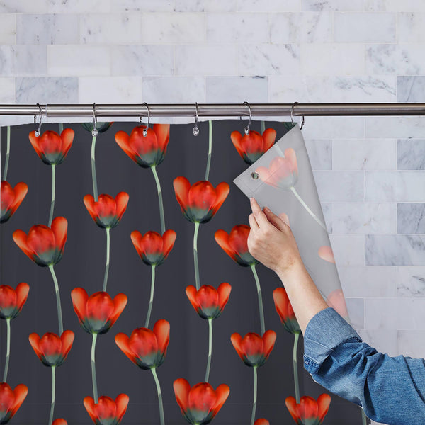 3D Tulips Pattern D2 Washable Waterproof Shower Curtain-Shower Curtains-CUR_SH_EL-IC 5008247 IC 5008247, 3D, Abstract Expressionism, Abstracts, Art and Paintings, Black, Black and White, Bohemian, Botanical, Chevron, Circle, Cross, Culture, Decorative, Digital, Digital Art, Dots, Drawing, Ethnic, Fashion, Floral, Flowers, Geometric, Geometric Abstraction, Graffiti, Graphic, Hipster, Illustrations, Love, Modern Art, Nature, Patterns, Romance, Scenic, Semi Abstract, Signs, Signs and Symbols, Traditional, Trib