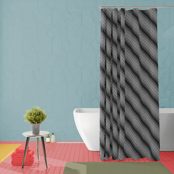 3D Wavy Diagonal Washable Waterproof Shower Curtain-Shower Curtains-CUR_SH_EL-IC 5008299 IC 5008299, Abstract Expressionism, Abstracts, Black, Black and White, Digital, Digital Art, Graphic, Illustrations, Patterns, Semi Abstract, Stripes, White, 3d, wavy, diagonal, washable, waterproof, polyester, shower, curtain, eyelets, abstract, back, backdrop, background, billow, bw, continuous, distortion, drop, endless, grayscale, greyscale, ground, illusory, illustration, irregular, jagged, linear, lines, minimal, 