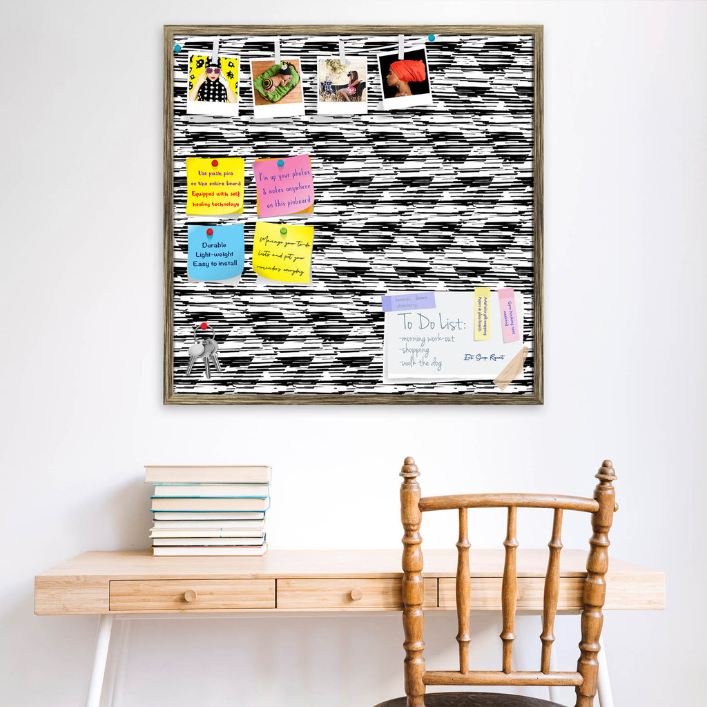 Black & White Stripes D1 Bulletin Board Notice Pin Board Soft Board | Framed-Bulletin Boards Framed-BLB_FR-IC 5008310 IC 5008310, Abstract Expressionism, Abstracts, African, Art and Paintings, Aztec, Black, Black and White, Chevron, Diamond, Digital, Digital Art, Eygptian, Geometric, Geometric Abstraction, Graffiti, Graphic, Hand Drawn, Illustrations, Modern Art, Patterns, Pop Art, Semi Abstract, Signs, Signs and Symbols, Stripes, Triangles, White, d1, bulletin, board, notice, pin, soft, framed, abstract, a