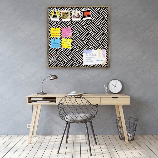 Abstract Geometric Pattern D15 Bulletin Board Notice Pin Board Soft Board | Framed-Bulletin Boards Framed-BLB_FR-IC 5008317 IC 5008317, Abstract Expressionism, Abstracts, African, Art and Paintings, Black, Black and White, Check, Chevron, Digital, Digital Art, Fashion, Geometric, Geometric Abstraction, Graphic, Modern Art, Patterns, Plaid, Pop Art, Retro, Semi Abstract, Signs, Signs and Symbols, Stripes, White, abstract, pattern, d15, bulletin, board, notice, pin, vision, soft, combo, with, thumb, push, pin