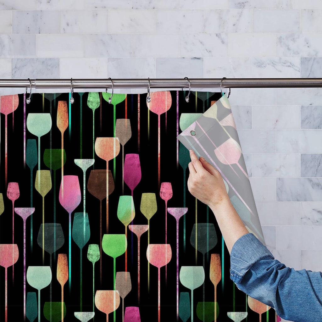 Conceptual Drinks D3 Washable Waterproof Shower Curtain-Shower Curtains-CUR_SH_EL-IC 5008328 IC 5008328, Art and Paintings, Beverage, Birthday, Collages, Conceptual, Cuisine, Decorative, Digital, Digital Art, Entertainment, Food, Food and Beverage, Food and Drink, Graphic, Illustrations, Modern Art, Patterns, Retro, Signs, Signs and Symbols, Wine, drinks, d3, washable, waterproof, shower, curtain, alcohol, art, artwork, background, bar, beautiful, blue, canvas, champagne, club, cocktail, collage, colorful, 