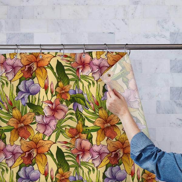 Vintage Tropical Washable Waterproof Shower Curtain-Shower Curtains-CUR_SH_EL-IC 5008366 IC 5008366, Abstract Expressionism, Abstracts, Ancient, Automobiles, Botanical, Decorative, Fashion, Floral, Flowers, Hawaiian, Historical, Holidays, Illustrations, Medieval, Nature, Patterns, Retro, Scenic, Semi Abstract, Signs, Signs and Symbols, Transportation, Travel, Tropical, Vehicles, Vintage, washable, waterproof, polyester, shower, curtain, eyelets, abstract, aloha, background, blossom, card, classic, colorful,