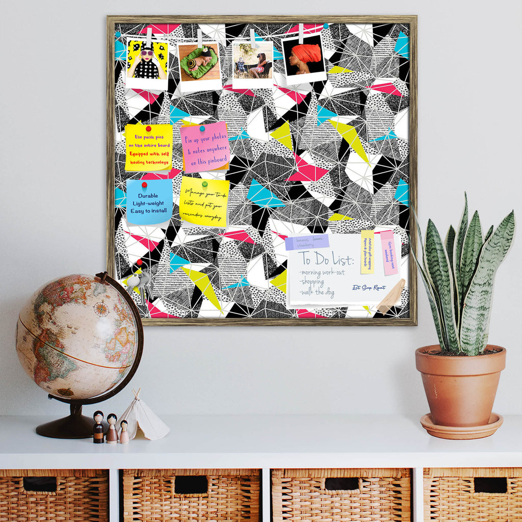 Triangular Facets Bulletin Board Notice Pin Board Soft Board | Framed-Bulletin Boards Framed-BLB_FR-IC 5008369 IC 5008369, Ancient, Art and Paintings, Drawing, Fashion, Geometric, Geometric Abstraction, Grid Art, Hand Drawn, Historical, Illustrations, Medieval, Modern Art, Patterns, Retro, Signs, Signs and Symbols, Triangles, Vintage, triangular, facets, bulletin, board, notice, pin, soft, framed, art, cmyk, colorful, cool, creative, cyan, decor, design, drawings, element, fabric, facet, fun, geometry, grid