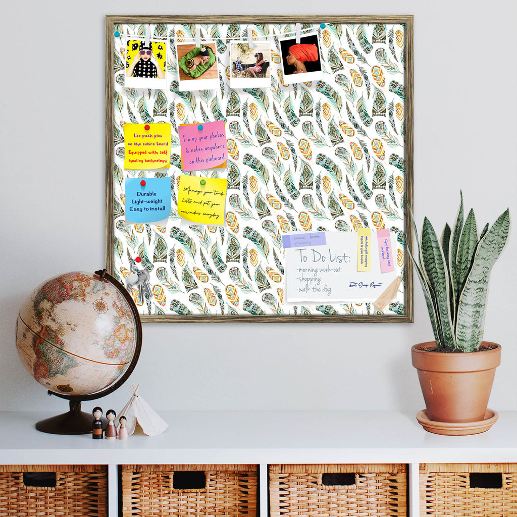 Ethnic Ornate Feathers Bulletin Board Notice Pin Board Soft Board | Framed-Bulletin Boards Framed-BLB_FR-IC 5008373 IC 5008373, Abstract Expressionism, Abstracts, Ancient, Art and Paintings, Aztec, Black and White, Culture, Digital, Digital Art, Drawing, Ethnic, Geometric, Geometric Abstraction, Graphic, Historical, Illustrations, Indian, Medieval, Patterns, Semi Abstract, Signs, Signs and Symbols, Traditional, Triangles, Tribal, Vintage, Watercolour, White, World Culture, ornate, feathers, bulletin, board,