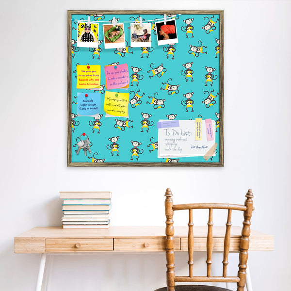 Kids Monkey Bulletin Board Notice Pin Board Soft Board | Framed-Bulletin Boards Framed-BLB_FR-IC 5008374 IC 5008374, Animals, Animated Cartoons, Art and Paintings, Baby, Caricature, Cartoons, Children, Decorative, Digital, Digital Art, Drawing, Fashion, Graphic, Icons, Illustrations, Kids, Modern Art, Patterns, Signs, Signs and Symbols, Symbols, Wildlife, monkey, bulletin, board, notice, pin, vision, soft, combo, with, thumb, push, pins, sticky, notes, antique, golden, frame, animal, ape, art, background, b