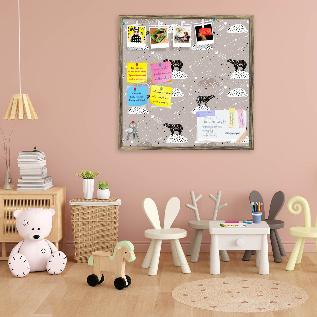 Polar Bears & Constellations D2 Bulletin Board Notice Pin Board Soft Board | Framed-Bulletin Boards Framed-BLB_FR-IC 5008405 IC 5008405, Animated Cartoons, Art and Paintings, Baby, Black, Black and White, Caricature, Cartoons, Children, Decorative, Drawing, Hand Drawn, Illustrations, Kids, Minimalism, Patterns, Scandinavian, Signs, Signs and Symbols, Space, White, polar, bears, constellations, d2, bulletin, board, notice, pin, soft, framed, art, backdrop, background, bear, brush, cartoon, childish, constell