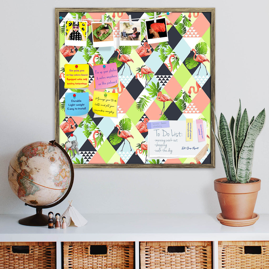 Floral Tropical & Flamingos Bulletin Board Notice Pin Board Soft Board | Framed-Bulletin Boards Framed-BLB_FR-IC 5008415 IC 5008415, Abstract Expressionism, Abstracts, Automobiles, Birds, Black and White, Botanical, Cities, City Views, Collages, Decorative, Drawing, Floral, Flowers, Geometric, Geometric Abstraction, Hawaiian, Holidays, Illustrations, Nature, Patterns, Scenic, Semi Abstract, Signs, Signs and Symbols, Sports, Transportation, Travel, Triangles, Tropical, Vehicles, White, flamingos, bulletin, b