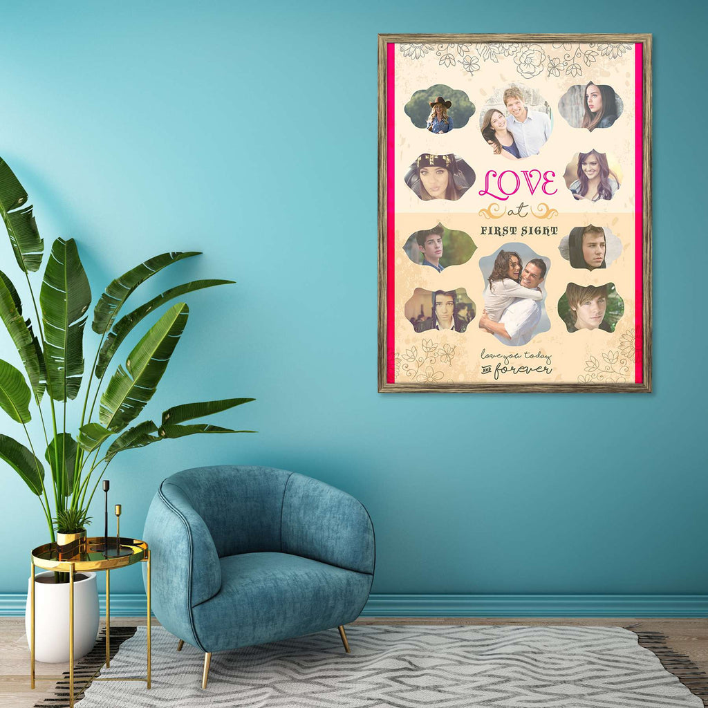 Love at First Sight Personalised Custom Photo Collage Frame Gift for Birthday, Anniversary, Parents, Friends & Family-Personalized Photo Frame Collage-PTA_FR-IC 5009129 IC 5009129, Friends, Love, Memories, Romance, Wedding, at, first, sight, personalised, custom, photo, collage, frame, gift, for, birthday, anniversary, parents, family, photo frame, baby photo collage, baby photo frames, photo frames for friends, birthday photo collage, collage frame, framed photo collage, personalised collage, personalised 