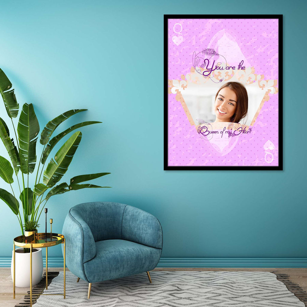 Queen of My Heart Personalised Custom Photo Collage Frame Gift for Birthday, Anniversary, Parents, Friends & Family-Personalized Photo Frame Collage-PTA_FR-IC 5009157 IC 5009157, Art and Paintings, Friends, Hearts, Individuals, Love, Portraits, Romance, queen, of, my, heart, personalised, custom, photo, collage, frame, gift, for, birthday, anniversary, parents, family, photo frame, baby photo collage, baby photo frames, photo frames for friends, birthday photo collage, collage frame, framed photo collage, p