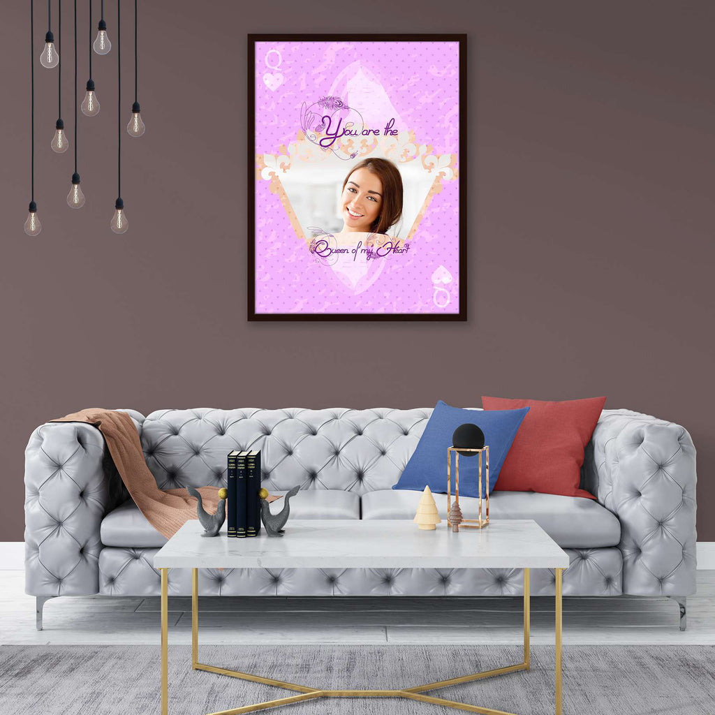 Queen of My Heart Personalised Custom Photo Collage Frame Gift for Birthday, Anniversary, Parents, Friends & Family-Personalized Photo Frame Collage-PTA_FR-IC 5009157 IC 5009157, Art and Paintings, Friends, Hearts, Individuals, Love, Portraits, Romance, queen, of, my, heart, personalised, custom, photo, collage, frame, gift, for, birthday, anniversary, parents, family, photo frame, baby photo collage, baby photo frames, photo frames for friends, birthday photo collage, collage frame, framed photo collage, p