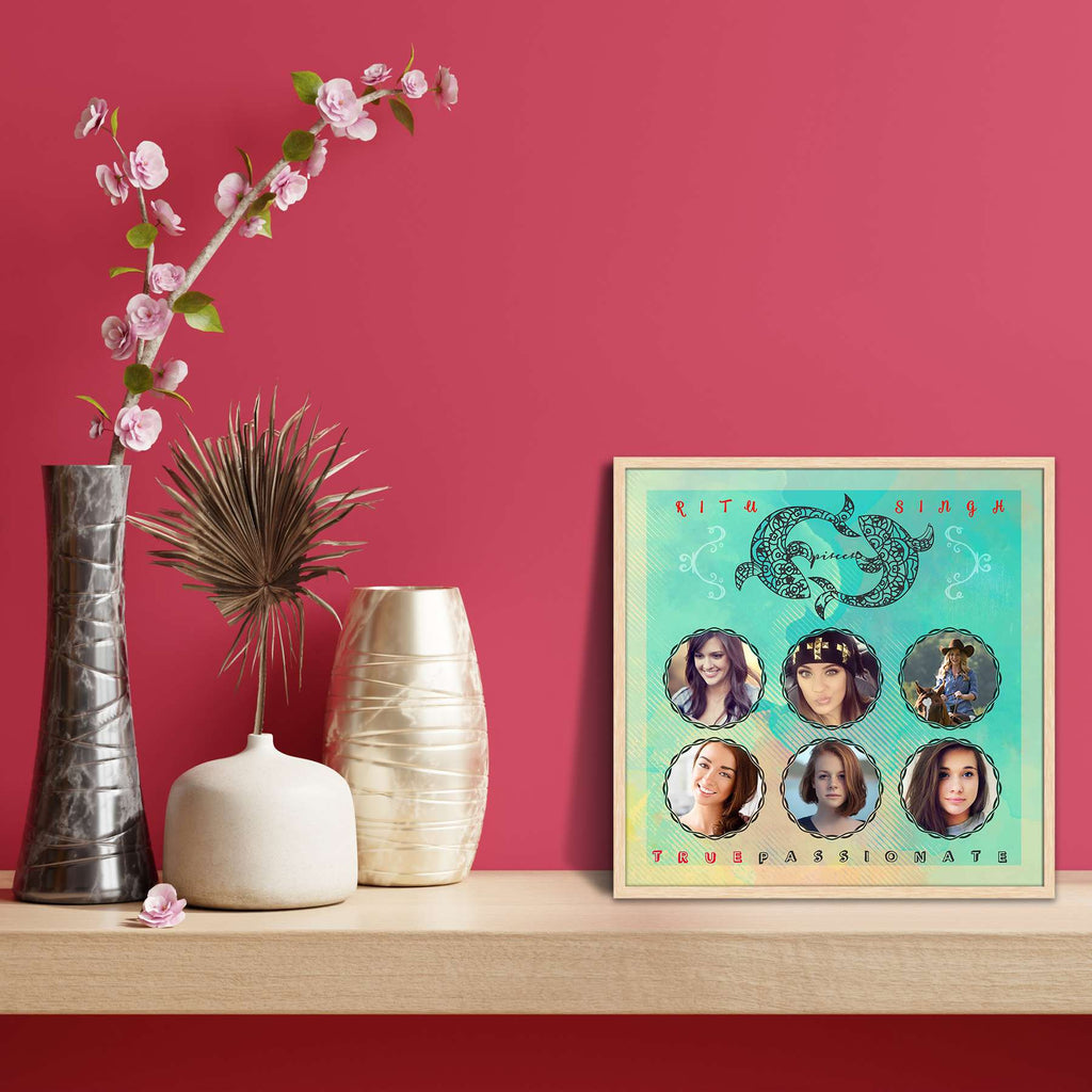 Zodiac Series Pisces D2 Personalised Custom Photo Collage Frame Gift for Birthday, Anniversary, Parents, Friends & Family-Personalized Photo Frame Collage-PTA_FR-IC 5009190 IC 5009190, Astrology, Birthday, Friends, Horoscope, Individuals, Sun Signs, Timelines, Zodiac, series, pisces, d2, personalised, custom, photo, collage, frame, gift, for, anniversary, parents, family, photo frame, baby photo collage, baby photo frames, photo frames for friends, birthday photo collage, collage frame, framed photo collage