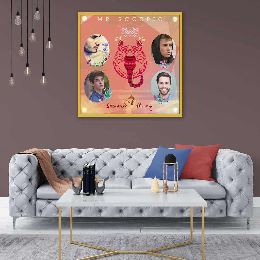 Zodiac Series Scorpio D2 Personalised Custom Photo Collage Frame Gift for Birthday, Anniversary, Parents, Friends & Family-Personalized Photo Frame Collage-PTA_FR-IC 5009192 IC 5009192, Astrology, Birthday, Friends, Horoscope, Individuals, Sun Signs, Timelines, Zodiac, series, scorpio, d2, personalised, custom, photo, collage, frame, gift, for, anniversary, parents, family, photo frame, baby photo collage, baby photo frames, photo frames for friends, birthday photo collage, collage frame, framed photo colla