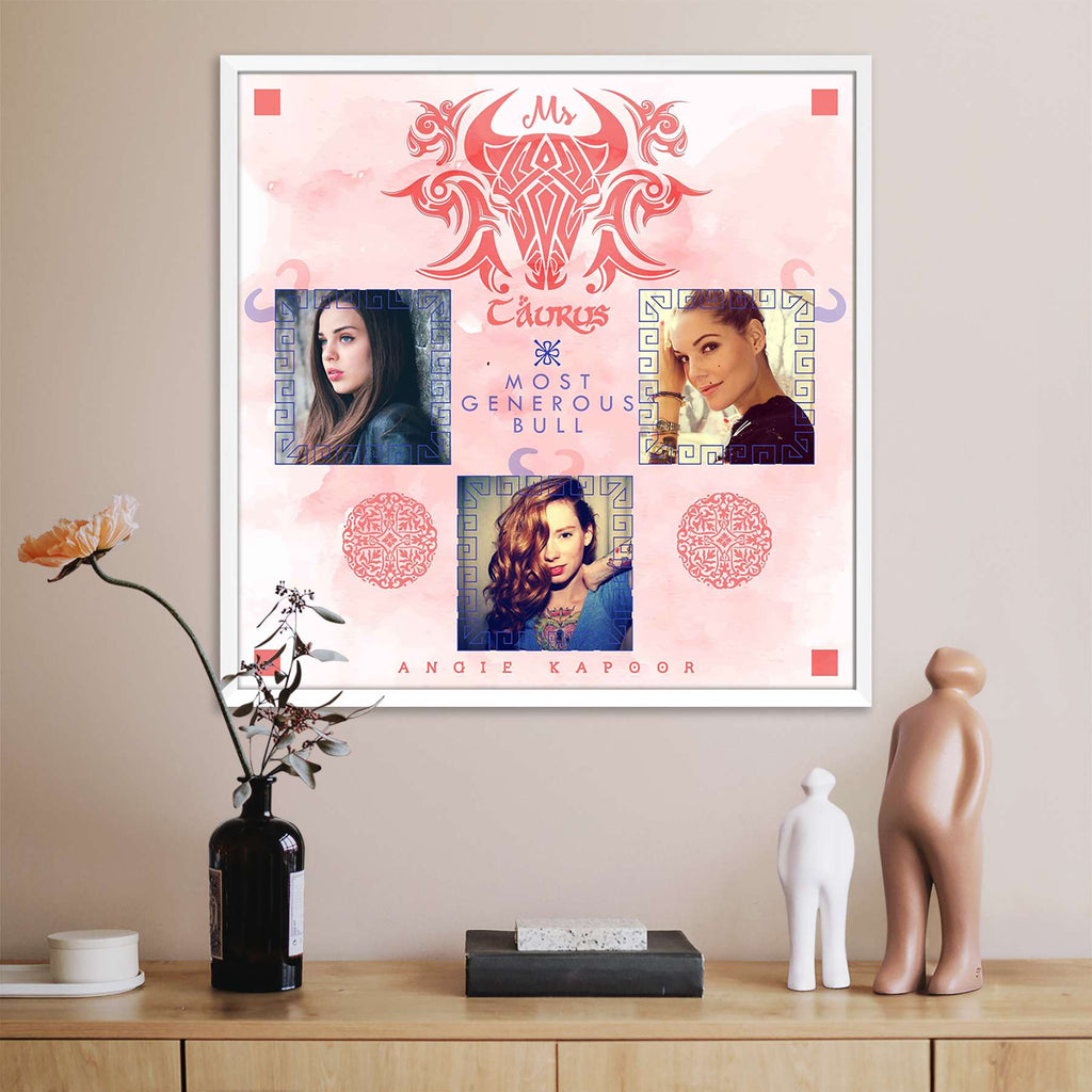 Zodiac Series Taurus D2 Personalised Custom Photo Collage Frame Gift for Birthday, Anniversary, Parents, Friends & Family-Personalized Photo Frame Collage-PTA_FR-IC 5009193 IC 5009193, Astrology, Birthday, Friends, Horoscope, Individuals, Sun Signs, Timelines, Zodiac, series, taurus, d2, personalised, custom, photo, collage, frame, gift, for, anniversary, parents, family, photo frame, baby photo collage, baby photo frames, photo frames for friends, birthday photo collage, collage frame, framed photo collage