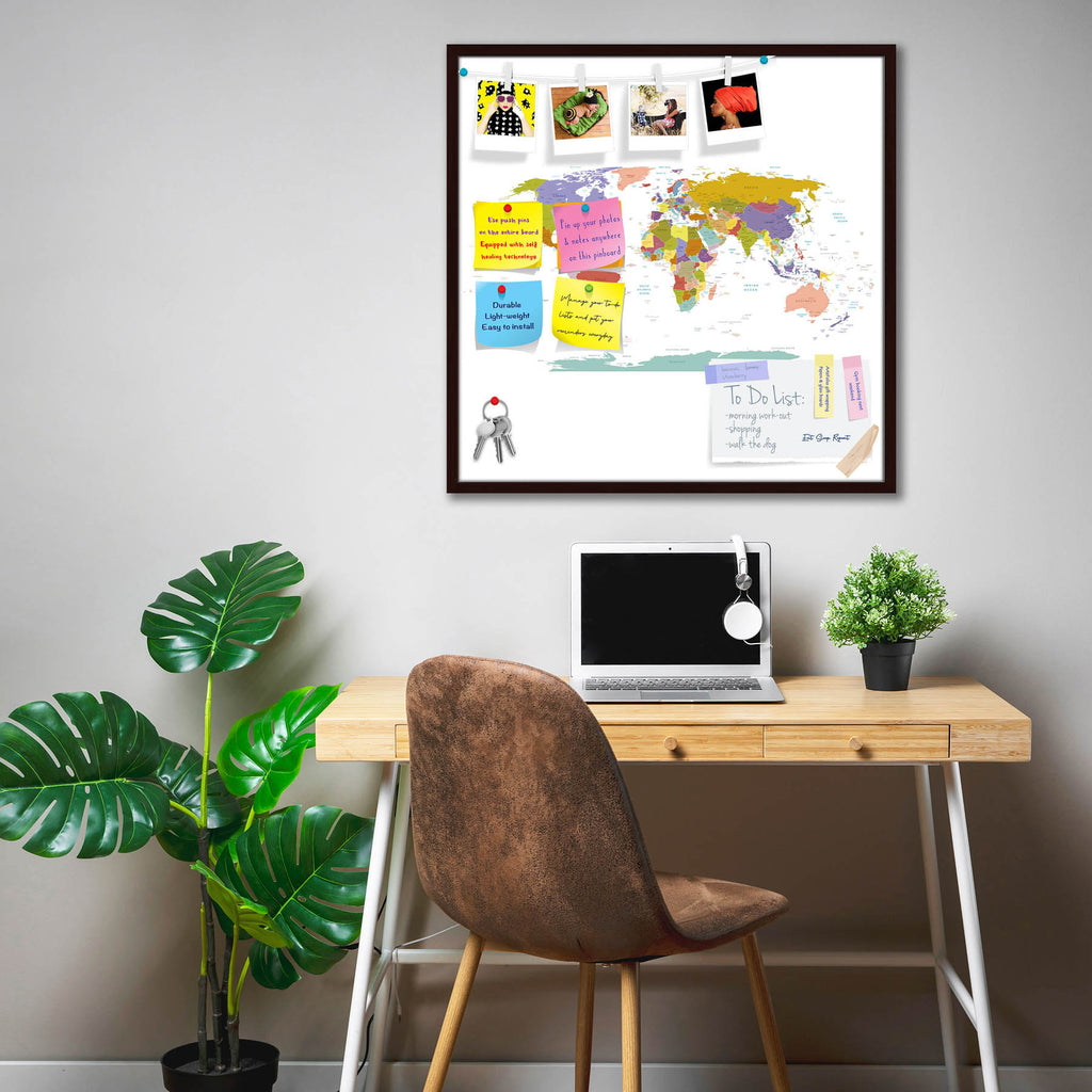 Detailed World Map Bulletin Board Notice Pin Board Soft Board | Framed-Bulletin Boards Framed-BLB_FR-IC 5009780 IC 5009780, Abstract Expressionism, Abstracts, African, American, Asian, Astronomy, Automobiles, Business, Calligraphy, Cosmology, Countries, Illustrations, Maps, Semi Abstract, Signs, Signs and Symbols, Space, Text, Transportation, Travel, Vehicles, detailed, world, map, bulletin, board, notice, pin, soft, framed, vector, country, detail, global, atlas, asia, europe, globe, earth, africa, contine