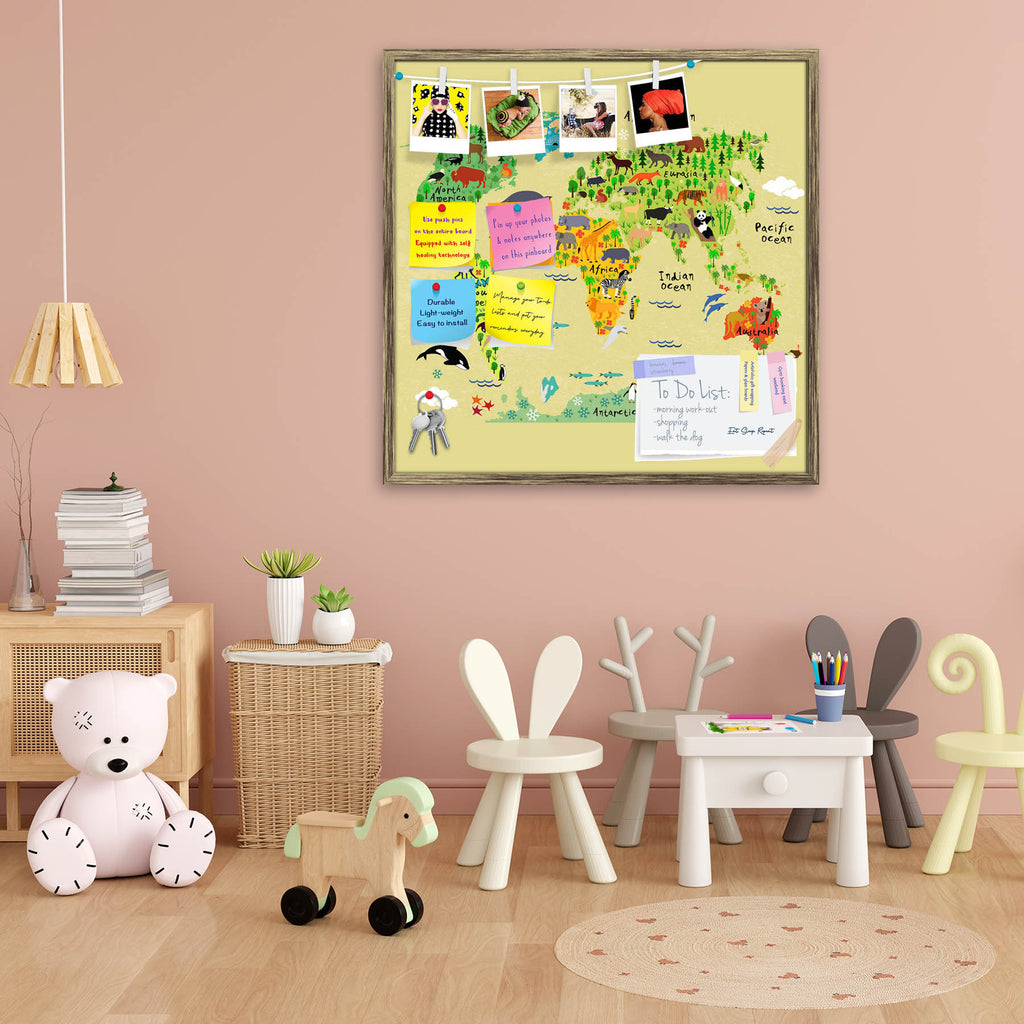 Animal World Map D1 Bulletin Board Notice Pin Board Soft Board | Framed-Bulletin Boards Framed-BLB_FR-IC 5009995 IC 5009995, African, American, Animals, Animated Cartoons, Asian, Astronomy, Baby, Caricature, Cars, Cartoons, Children, Cosmology, Digital, Digital Art, Graphic, Kids, Maps, Mountains, Nature, Plain, Scenic, Science Fiction, Signs, Signs and Symbols, Space, Wildlife, animal, world, map, d1, bulletin, board, notice, pin, soft, framed, design, safari, cartoon, europe, science, continent, north, au