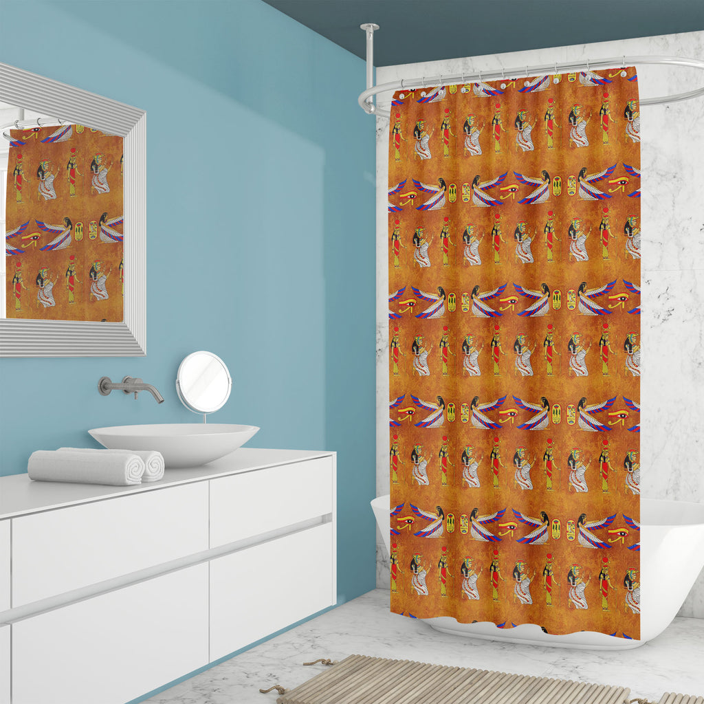 Abstract Egyptian Goddess Isis Washable Waterproof Shower Curtain-Shower Curtains-CUR_SH_EL-IC 5015077 IC 5015077, African, Ancient, Cities, City Views, Culture, Ethnic, Eygptian, Historical, Marble and Stone, Medieval, Patterns, Religion, Religious, Retro, Signs, Signs and Symbols, Symbols, Traditional, Tribal, Vintage, World Culture, abstract, egyptian, goddess, isis, washable, waterproof, shower, curtain, seamless, texture, egypt, god, africa, antique, antiquities, backdrop, background, blank, civilizati