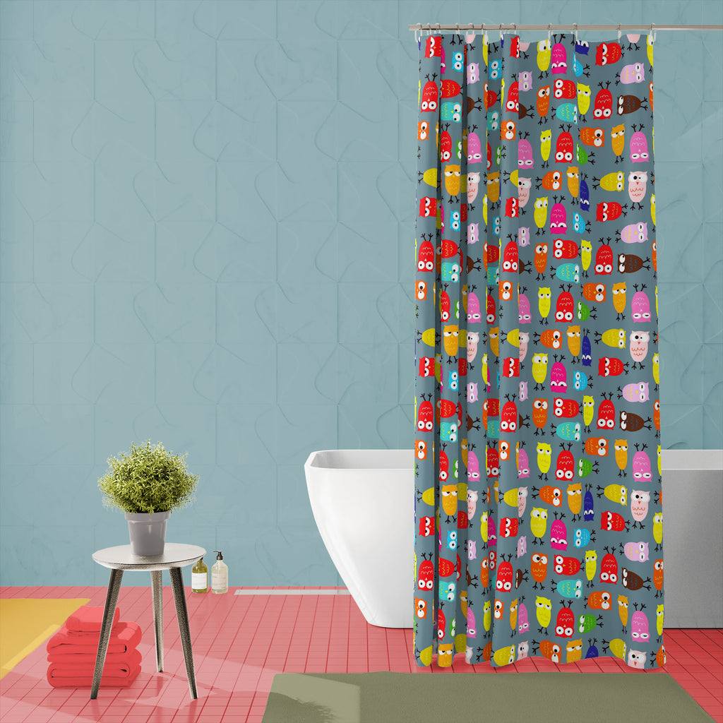 Owl Pattern Washable Waterproof Shower Curtain-Shower Curtains-CUR_SH_EL-IC 5015171 IC 5015171, Ancient, Animals, Animated Cartoons, Architecture, Asian, Baby, Birds, Buddhism, Caricature, Cartoons, Children, Culture, Drawing, Entertainment, Ethnic, Geometric, Geometric Abstraction, God Buddha, Historical, Illustrations, Indian, Kids, Landmarks, Medieval, Modern Art, Patterns, People, Places, Religion, Religious, Spiritual, Sunrises, Sunsets, Traditional, Tribal, Vintage, Wildlife, Wooden, World Culture, ow