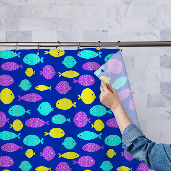 Fish Pattern D3 Washable Waterproof Shower Curtain-Shower Curtains-CUR_SH_EL-IC 5015174 IC 5015174, Animals, Animated Cartoons, Art and Paintings, Baby, Business, Caricature, Cartoons, Children, Education, Holidays, Illustrations, Kids, Nature, Paintings, Patterns, Pets, Scenic, Schools, Signs and Symbols, Symbols, Universities, fish, pattern, d3, washable, waterproof, polyester, shower, curtain, eyelets, art, backgrounds, blue, carnivore, cartoon, chain, chasing, competition, computer, concepts, cute, deep