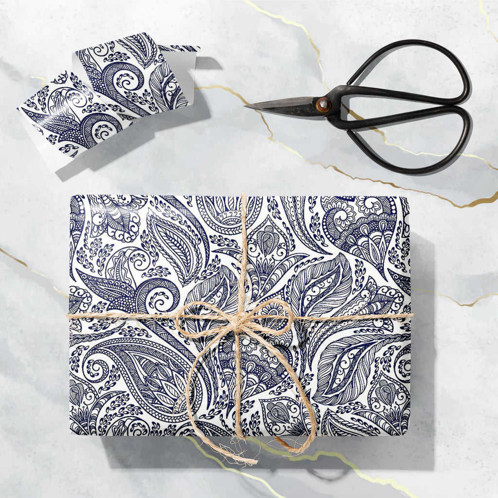 Monochrome Paisley Art & Craft Gift Wrapping Paper-Wrapping Papers-WRP_PP-IC 5015295 IC 5015295, Abstract Expressionism, Abstracts, Allah, Ancient, Arabic, Art and Paintings, Aztec, Botanical, Culture, Decorative, Ethnic, Fashion, Festivals and Occasions, Festive, Floral, Flowers, Historical, Illustrations, Indian, Islam, Medieval, Nature, Paisley, Patterns, Persian, Retro, Semi Abstract, Signs, Signs and Symbols, Traditional, Tribal, Vintage, World Culture, monochrome, art, craft, gift, wrapping, paper, se