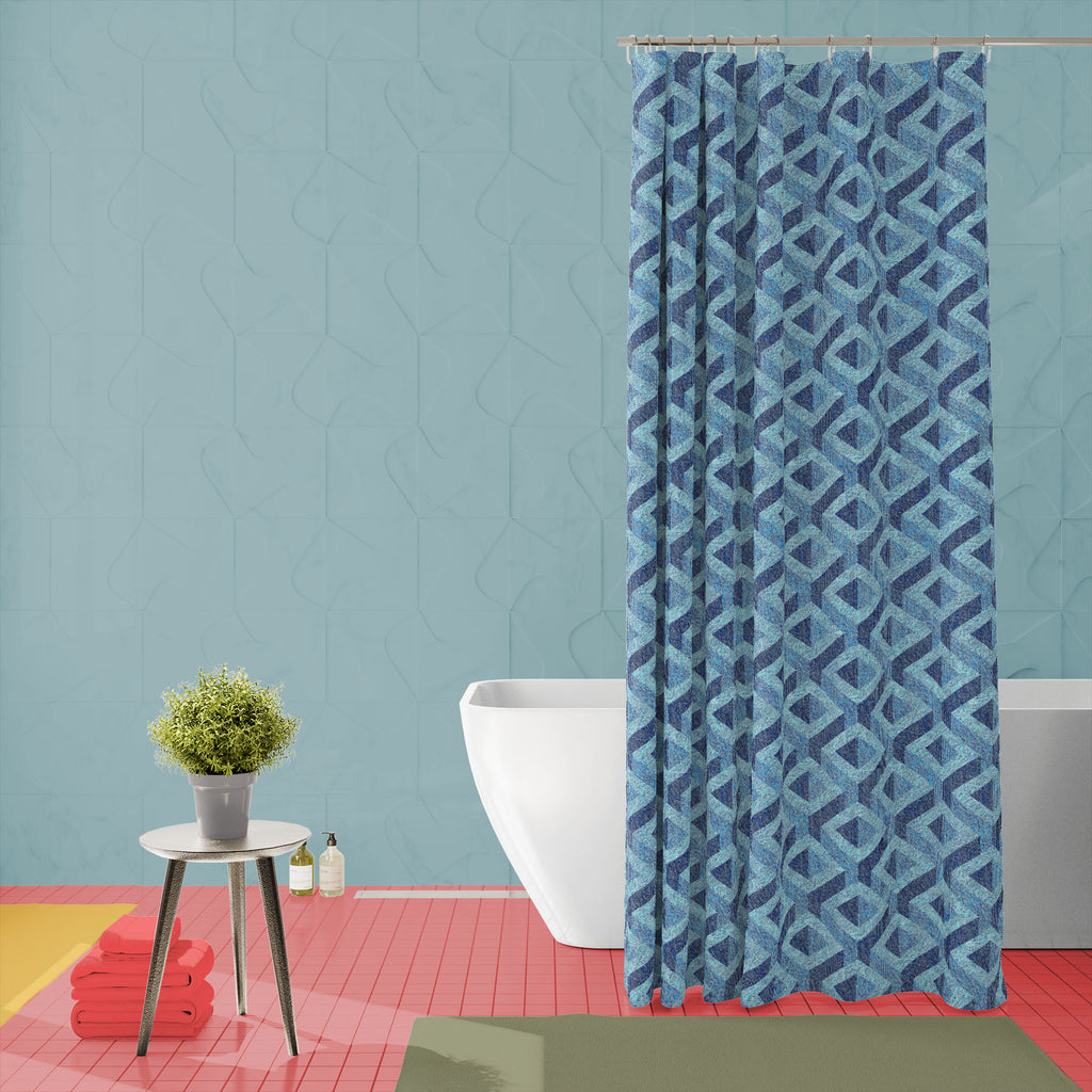 Wall Panel Washable Waterproof Shower Curtain-Shower Curtains-CUR_SH_EL-IC 5015332 IC 5015332, Abstract Expressionism, Abstracts, Culture, Decorative, Ethnic, Illustrations, Patterns, Semi Abstract, Traditional, Tribal, World Culture, wall, panel, washable, waterproof, shower, curtain, pattern, seamless, denim, abstract, backdrop, background, blocks, blue, canvas, checkered, cloth, construction, cotton, decor, decoration, dice, dirty, effect, fabric, fiber, flax, grained, grunge, illustration, indigo, jean,