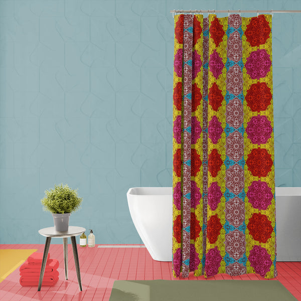 Ethnic Vintage Pattern D2 Washable Waterproof Shower Curtain-Shower Curtains-CUR_SH_EL-IC 5015334 IC 5015334, Abstract Expressionism, Abstracts, Allah, Ancient, Arabic, Art and Paintings, Asian, Botanical, Circle, Culture, Decorative, Digital, Digital Art, Drawing, Ethnic, Floral, Flowers, Geometric Abstraction, Graphic, Historical, Illustrations, Indian, Islam, Medieval, Nature, Patterns, Retro, Semi Abstract, Signs, Signs and Symbols, Symbols, Traditional, Tribal, Turkish, Vintage, World Culture, pattern,