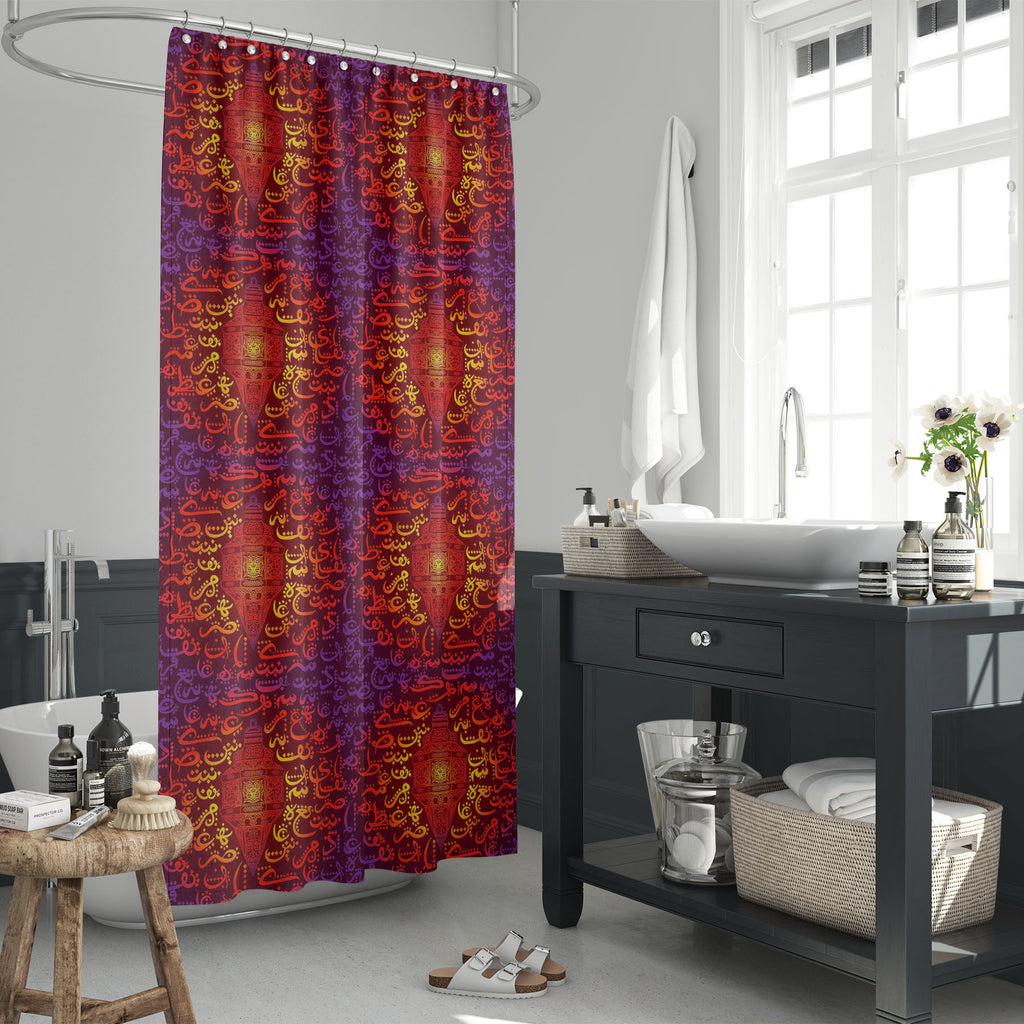 Arabic Eid Mubarak Pattern D10 Washable Waterproof Shower Curtain-Shower Curtains-CUR_SH_EL-IC 5015380 IC 5015380, Abstract Expressionism, Abstracts, Allah, Alphabets, Arabic, Art and Paintings, Calligraphy, Culture, Decorative, Digital, Digital Art, Education, Ethnic, Festivals, Festivals and Occasions, Festive, Graphic, Illustrations, Islam, Patterns, Religion, Religious, Schools, Semi Abstract, Signs, Signs and Symbols, Symbols, Text, Traditional, Tribal, Typography, Universities, World Culture, eid, mub