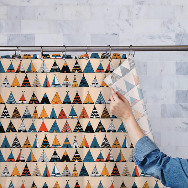 Teepee Wigwam Summer Washable Waterproof Shower Curtain-Shower Curtains-CUR_SH_EL-IC 5015426 IC 5015426, American, Ancient, Automobiles, Baby, Children, Countries, Culture, Ethnic, Historical, Illustrations, Indian, Kids, Medieval, Nature, Patterns, Scenic, Sketches, Traditional, Transportation, Travel, Tribal, Vehicles, Vintage, World Culture, teepee, wigwam, summer, washable, waterproof, polyester, shower, curtain, eyelets, boho, pattern, tent, vector, aloha, background, camp, caravan, card, cottage, coun