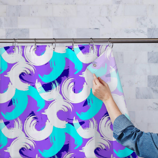 Abstract Pastel Strokes Washable Waterproof Shower Curtain-Shower Curtains-CUR_SH_EL-IC 5015436 IC 5015436, Abstract Expressionism, Abstracts, Art and Paintings, Culture, Ethnic, Fantasy, Fashion, Geometric, Geometric Abstraction, Hipster, Illustrations, Modern Art, Paintings, Patterns, Semi Abstract, Signs, Signs and Symbols, Splatter, Traditional, Tribal, World Culture, abstract, pastel, strokes, washable, waterproof, polyester, shower, curtain, eyelets, background, artistic, backdrop, basic, border, brus