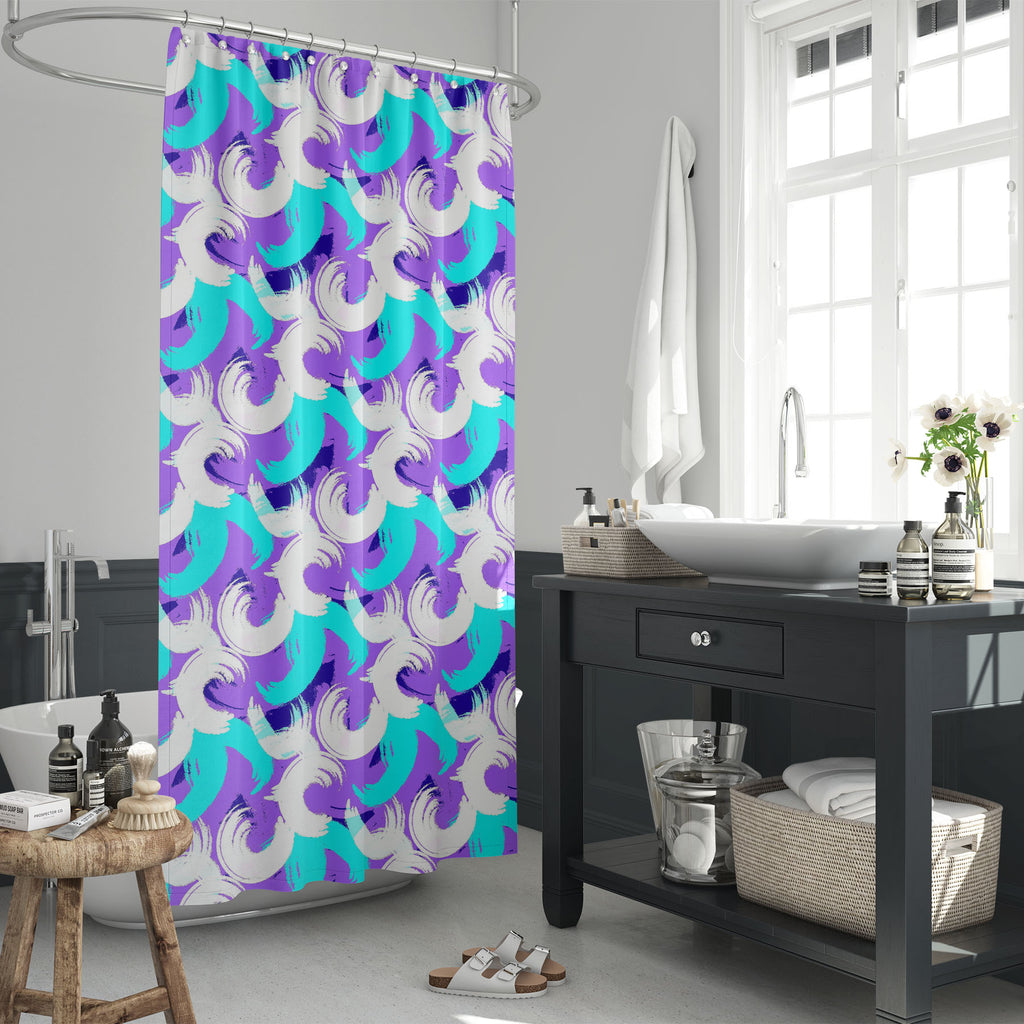 Abstract Pastel Strokes Washable Waterproof Shower Curtain-Shower Curtains-CUR_SH_EL-IC 5015436 IC 5015436, Abstract Expressionism, Abstracts, Art and Paintings, Culture, Ethnic, Fantasy, Fashion, Geometric, Geometric Abstraction, Hipster, Illustrations, Modern Art, Paintings, Patterns, Semi Abstract, Signs, Signs and Symbols, Splatter, Traditional, Tribal, World Culture, abstract, pastel, strokes, washable, waterproof, shower, curtain, background, artistic, backdrop, basic, border, brush, club, creative, c