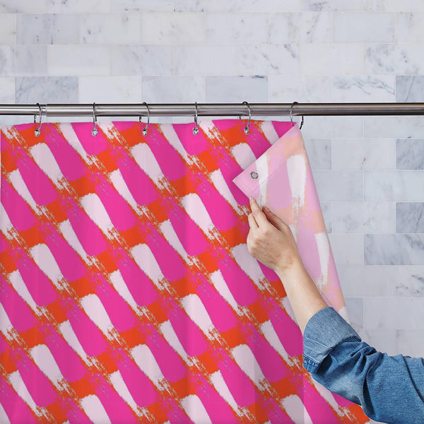 Abstract Chevron Strokes D2 Washable Waterproof Shower Curtain-Shower Curtains-CUR_SH_EL-IC 5015461 IC 5015461, Abstract Expressionism, Abstracts, Art and Paintings, Aztec, Chevron, Drawing, Fantasy, Fashion, Herringbone, Hipster, Illustrations, Modern Art, Paintings, Patterns, Semi Abstract, Signs, Signs and Symbols, Splatter, Stripes, abstract, strokes, d2, washable, waterproof, polyester, shower, curtain, eyelets, argyle, art, backdrop, border, club, creative, deco, decor, decoration, diagonal, drawn, el