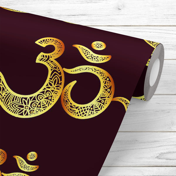 Hindu Om Mantra Wallpaper Roll-Wallpapers Peel & Stick-WAL_PA-IC 5015471 IC 5015471, Asian, Buddhism, Calligraphy, God Buddha, God Ganesh, God Vishnu, Health, Hinduism, Illustrations, Indian, Patterns, Religion, Religious, Sanskrit, Signs, Signs and Symbols, Spiritual, Symbols, hindu, om, mantra, peel, stick, vinyl, wallpaper, roll, non-pvc, self-adhesive, eco-friendly, water-repellent, scratch-resistant, asia, aum, ayurveda, balance, buddha, chakra, divine, east, eastern, element, fabric, faith, fire, gane