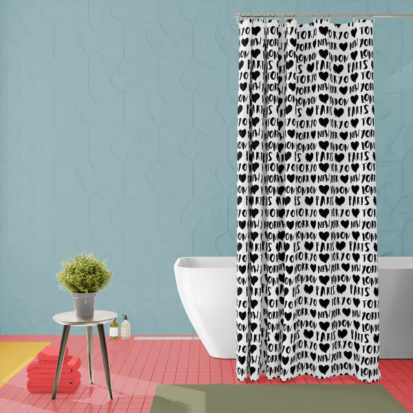 Travel Typographic Style Washable Waterproof Shower Curtain-Shower Curtains-CUR_SH_EL-IC 5015513 IC 5015513, Abstract Expressionism, Abstracts, Automobiles, Black, Black and White, Cities, City Views, Decorative, Digital, Digital Art, Graphic, Illustrations, Love, Modern Art, Patterns, Romance, Semi Abstract, Signs, Signs and Symbols, Transportation, Travel, Typography, Vehicles, typographic, style, washable, waterproof, polyester, shower, curtain, eyelets, london, print, seamless, word, background, new, yo