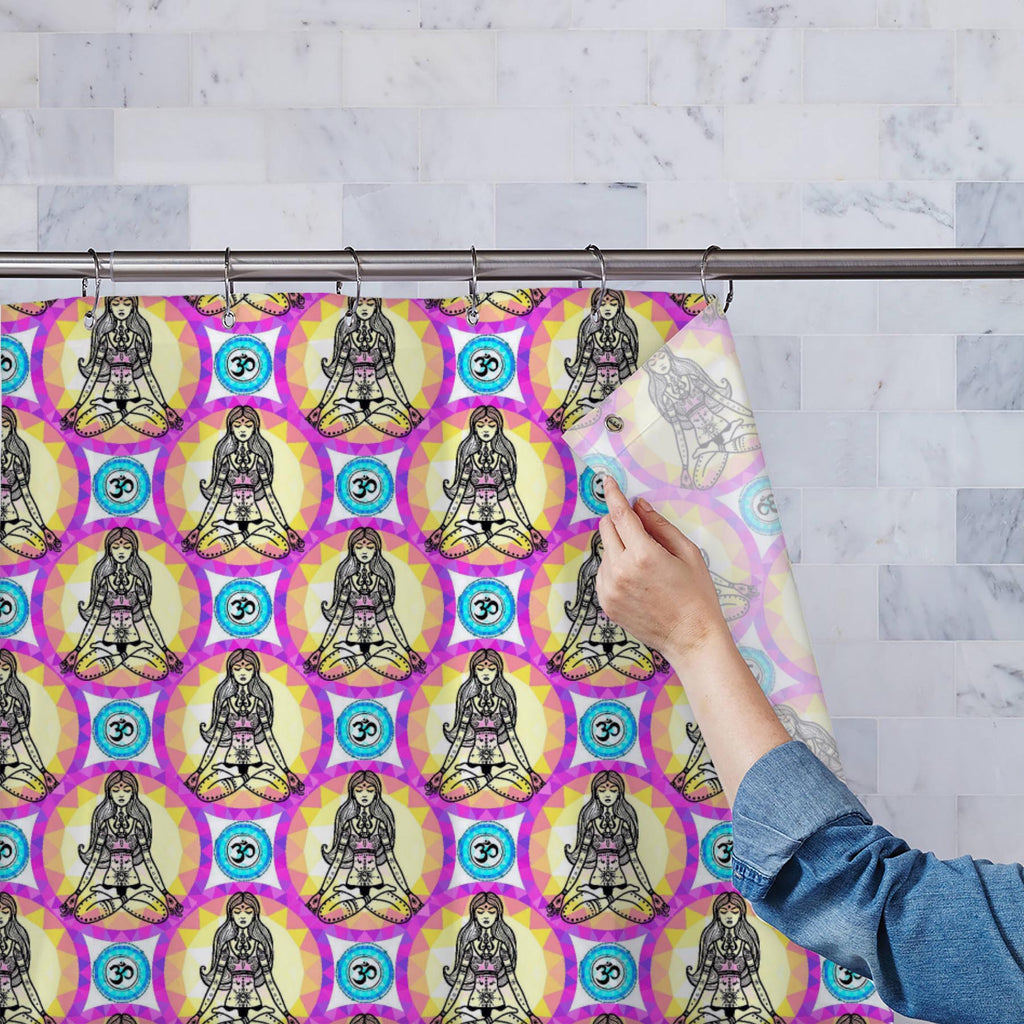 Traditional Indian Symbols Washable Waterproof Shower Curtain-Shower Curtains-CUR_SH_EL-IC 5015538 IC 5015538, Art and Paintings, Asian, Automobiles, Black, Black and White, Cities, City Views, Culture, Digital, Digital Art, Ethnic, Graphic, Illustrations, Indian, Mandala, Paisley, Patterns, Signs, Signs and Symbols, Sketches, Symbols, Traditional, Transportation, Travel, Tribal, Vehicles, White, World Culture, washable, waterproof, shower, curtain, art, asia, background, beauty, blue, ceremony, coloring, d