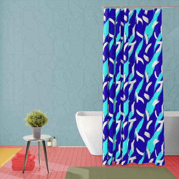 Abstract Brush Stroke D9 Washable Waterproof Shower Curtain-Shower Curtains-CUR_SH_EL-IC 5015571 IC 5015571, Abstract Expressionism, Abstracts, Art and Paintings, Chevron, Cities, City Views, Culture, Decorative, Digital, Digital Art, Drawing, Ethnic, Fashion, Geometric, Geometric Abstraction, Graphic, Hipster, Illustrations, Modern Art, Patterns, Semi Abstract, Signs, Signs and Symbols, Splatter, Traditional, Tribal, World Culture, abstract, brush, stroke, d9, washable, waterproof, polyester, shower, curta