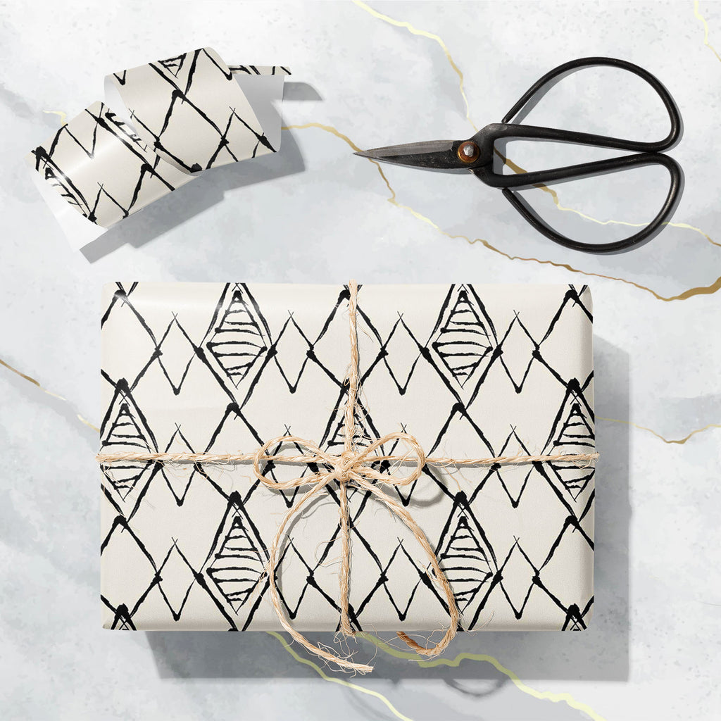 Abstract Geometric Boho Art & Craft Gift Wrapping Paper-Wrapping Papers-WRP_PP-IC 5015589 IC 5015589, Abstract Expressionism, Abstracts, Ancient, Art and Paintings, Black, Black and White, Chevron, Cross, Digital, Digital Art, Drawing, Fashion, Geometric, Geometric Abstraction, Graphic, Hipster, Historical, Medieval, Patterns, Pop Art, Scandinavian, Semi Abstract, Signs, Signs and Symbols, Stripes, Triangles, Vintage, White, abstract, boho, art, craft, gift, wrapping, paper, geo, scribble, texture, wallpape