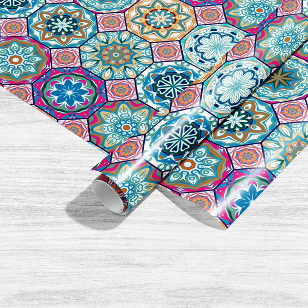 Floral Moroccan Mediterranean Style Art & Craft Gift Wrapping Paper-Wrapping Papers-WRP_PP-IC 5015674 IC 5015674, Abstract Expressionism, Abstracts, Allah, Ancient, Arabic, Botanical, Cross, Culture, Decorative, Ethnic, Floral, Flowers, Geometric, Geometric Abstraction, Historical, Islam, Medieval, Modern Art, Moroccan, Nature, Patterns, Retro, Semi Abstract, Signs, Signs and Symbols, Traditional, Tribal, Vintage, World Culture, mediterranean, style, art, craft, gift, wrapping, paper, sheet, plain, smooth, 